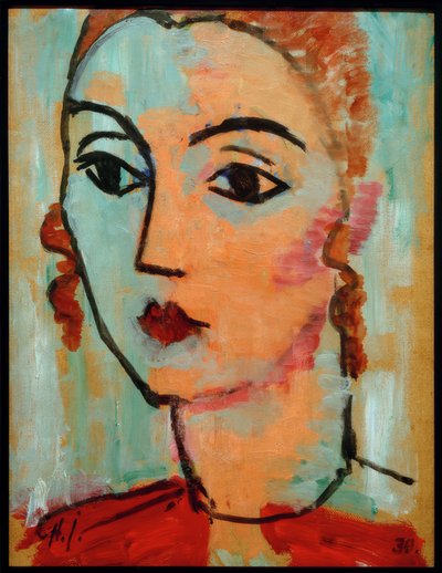 Portret van Lisa Kümmel door Alexej von Jawlensky